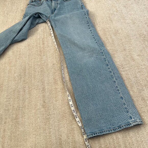 Abercrombie & Fitch High Rise 90s Relaxed Blue Jeans 26/2 - Picture 5 of 11